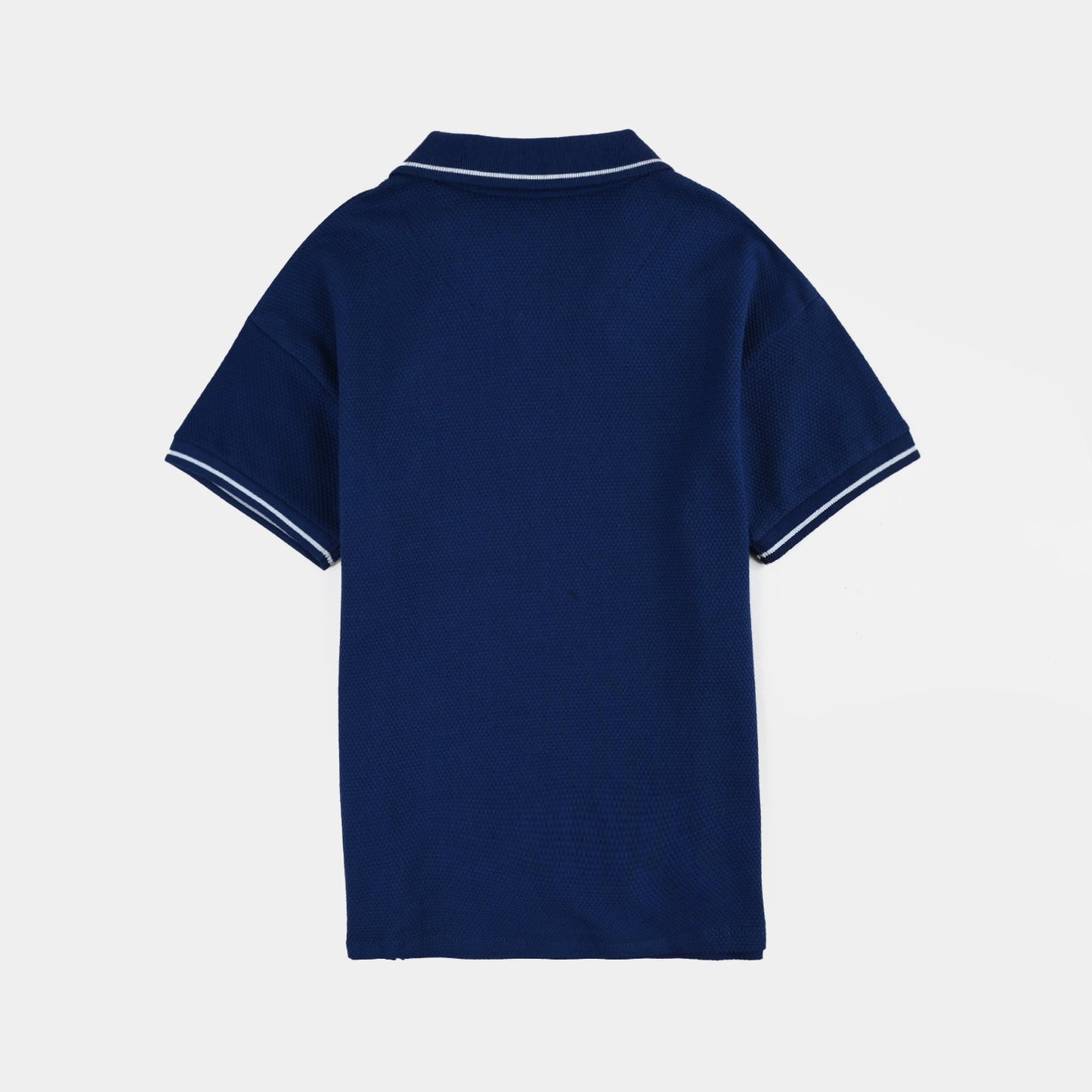 Baby Boys Navy Jumbo Gamer Pique Polo