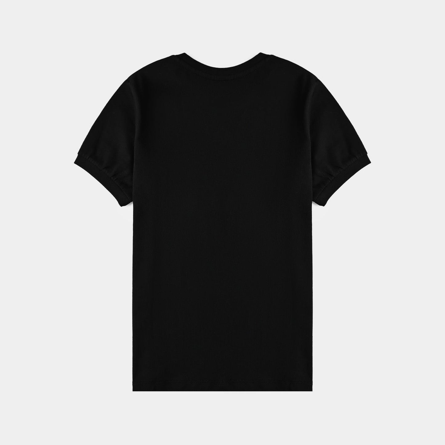 Baby Girls Cotton Jersey Black T-Shirt