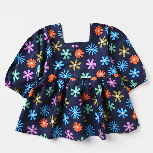 Baby Girls Floral Cotton Casual Top