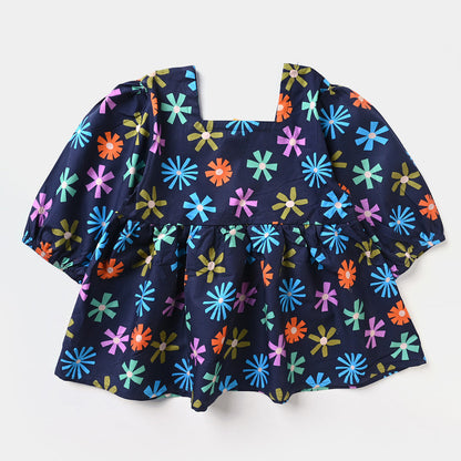 Baby Girls Floral Cotton Casual Top