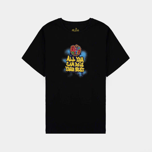 Baby Boys Black Cotton T-Shirt