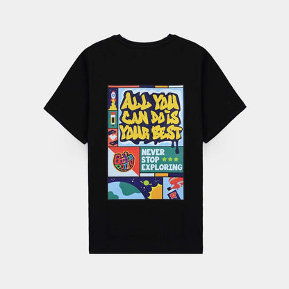 Baby Boys Black Cotton T-Shirt